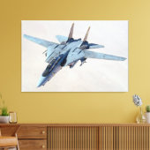 F-14 TOMCAT 32x48 Canvas Afdruk (Insitu (Woonkamer))