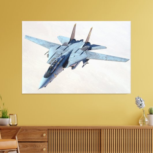 F-14 TOMCAT 40x60 Canvas Afdruk (Insitu (Woonkamer))