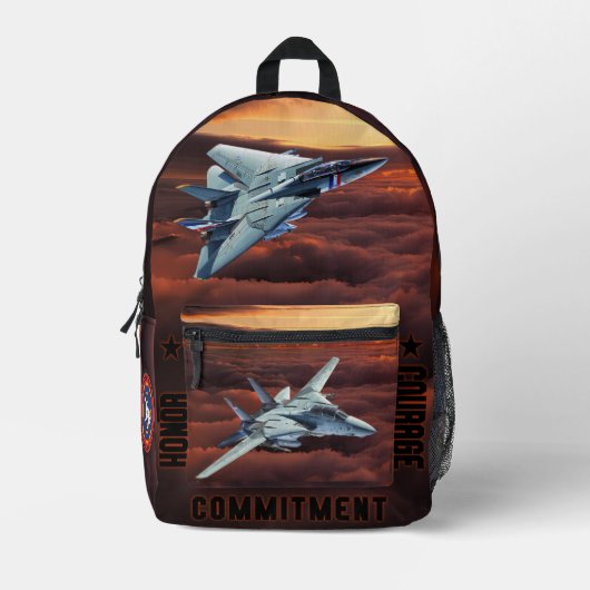 F-14 Tomcat Bedrukte Rugzak (Voorkant)