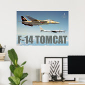 F-14 TOMCAT "BEER" POSTER (Thuiskantoor)