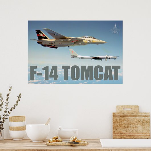 F-14 TOMCAT "BEER" POSTER (Keuken)