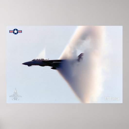 F-14 TOMCAT "BOOM" POSTER (Voorkant)