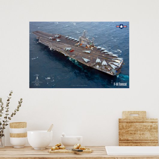 F-14 TOMCAT "CARRIER" POSTER (Keuken)