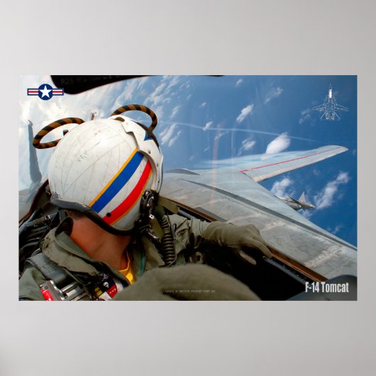 F-14 TOMCAT "CHECK SIX" POSTER (Voorkant)
