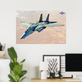 F-14 TOMCAT "DESERT PATROL" POSTER (Thuiskantoor)