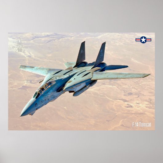 F-14 TOMCAT "DESERT PATROL" POSTER (Voorkant)