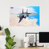 F-14 TOMCAT "DESERT PATROL" POSTER (Thuiskantoor)