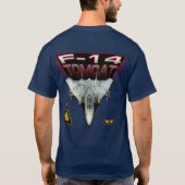 F-14 Tomcat - Donkerkleurig T-shirt (Achterkant)