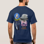 F-14 Tomcat - Donkerkleurig T-shirt (Achterkant)