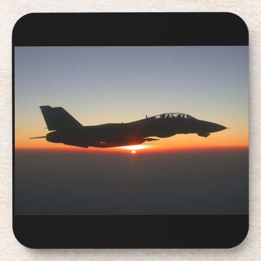 F 14 Tomcat Fighter Jet Bier Onderzetter (Voorkant)