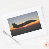 F 14 Tomcat Fighter Jet Rechthoekige Sticker (Envelop)
