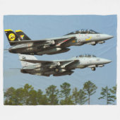 F-14 TOMCAT FLEECE DEKEN (Voorkant (Horizontaal))