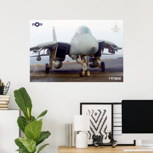 F-14 TOMCAT "FLIGHTDECK" POSTER (Thuiskantoor)