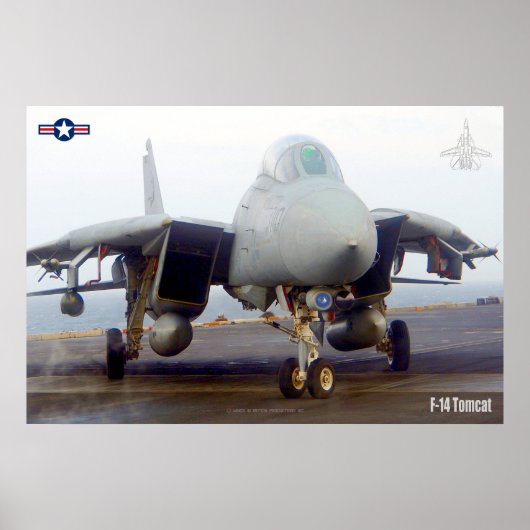 F-14 TOMCAT "FLIGHTDECK" POSTER (Voorkant)
