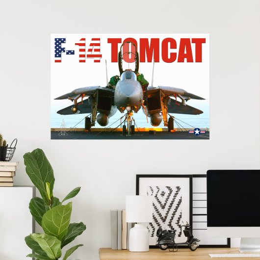 F-14 TOMCAT "FLIGHTDECK" POSTER (Thuiskantoor)
