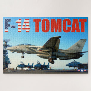 F-14 TOMCAT "HAAK NAAR BENEDEN" (20x30 inch) Legpuzzel