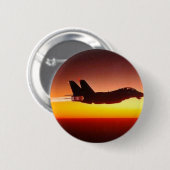 F-14 TOMCAT IN NA-BURNER RONDE BUTTON 5,7 CM (Voorkant /achterkant)