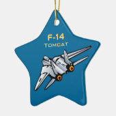 F-14 Tomcat Jet Vliegtuig Keramisch Ornament (Links)