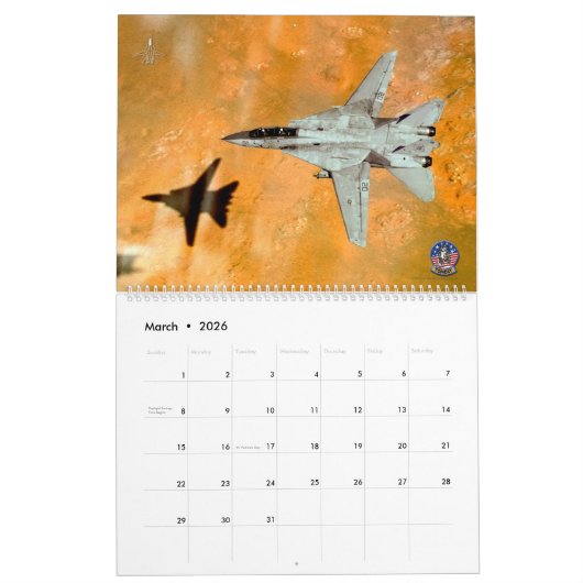 F-14 TOMCAT Kalender (Mar 2026)