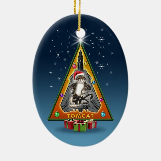 F-14 Tomcat Keramisch Ornament (Achterkant)