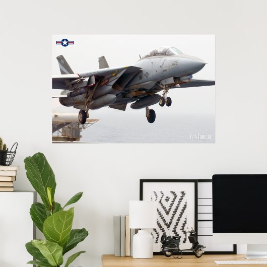 F-14 TOMCAT "LAUNCH" POSTER (Thuiskantoor)