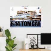 F-14 TOMCAT "LAUNCH" POSTER (Thuiskantoor)