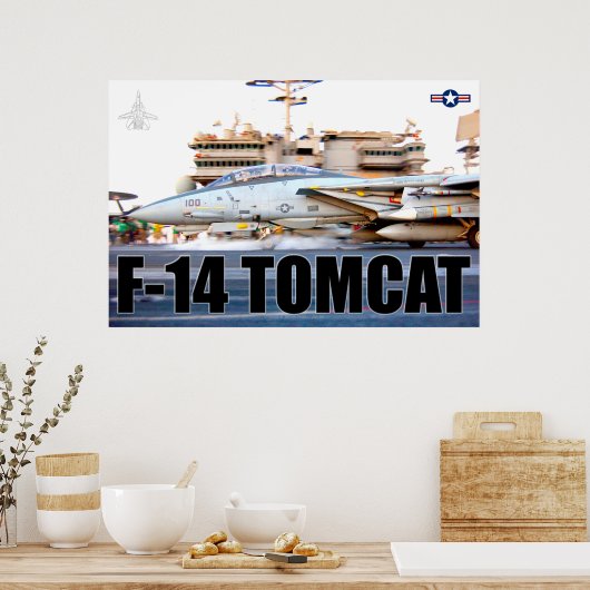 F-14 TOMCAT "LAUNCH" POSTER (Keuken)