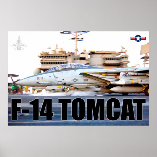 F-14 TOMCAT "LAUNCH" POSTER (Voorkant)