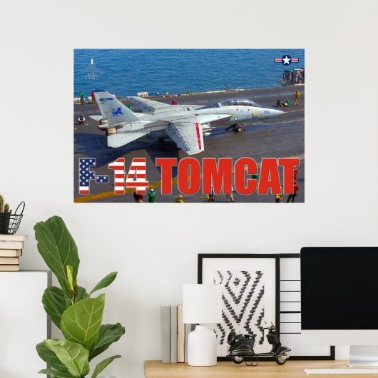 F-14 TOMCAT "LAUNCH" POSTER (Thuiskantoor)