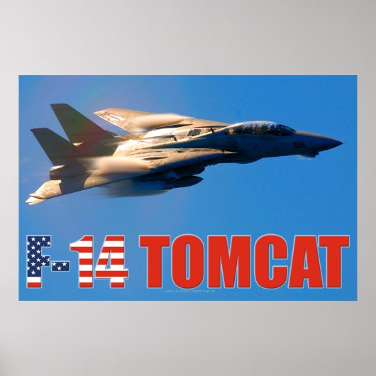 F-14 TOMCAT "MACH RUN" POSTER (Voorkant)