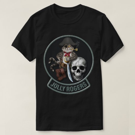 F-14 Tomcat Mascot Jolly Rogers T-shirt (Design voorkant)
