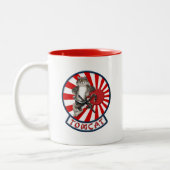 F-14 Tomcat Mascot Sundowners Tweekleurige Koffiemok (Links)