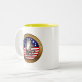 F-14 Tomcat Mascot Tweekleurige Koffiemok (Voorkant links)