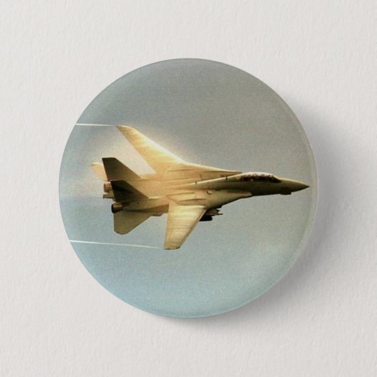 F-14 TOMCAT MET VAPOR RONDE BUTTON 5,7 CM (Voorkant)