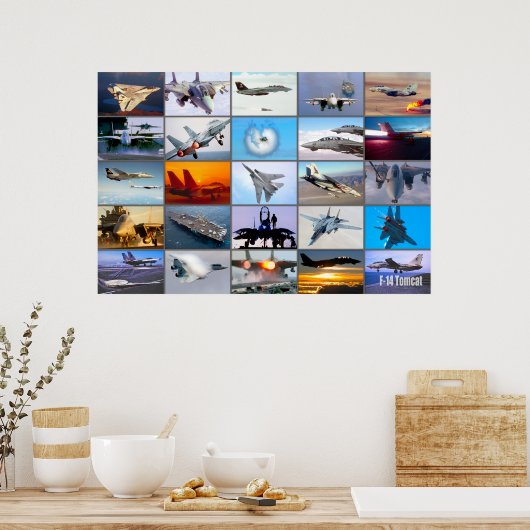 F-14 TOMCAT "MONTAGE" POSTER (Keuken)