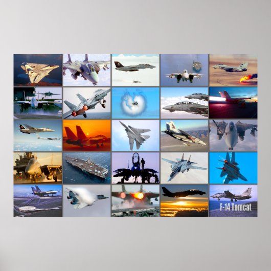 F-14 TOMCAT "MONTAGE" POSTER (Voorkant)