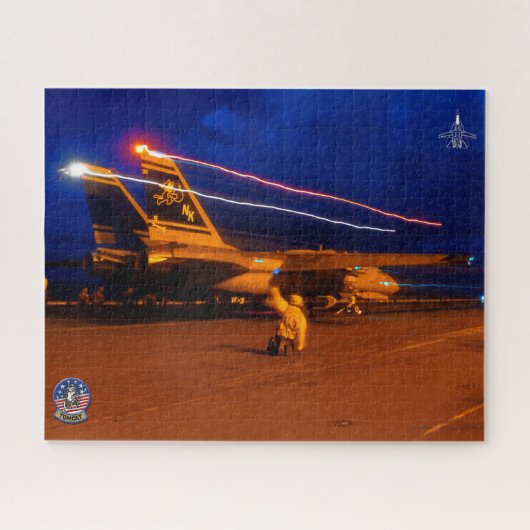 F-14 TOMCAT "NACHTLANCERING" (16x20 inch) Legpuzzel (Horizontaal)