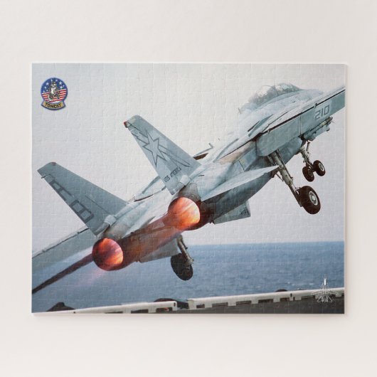 F-14 TOMCAT "NAVERBRANDER" (16x20 inch) Legpuzzel (Horizontaal)