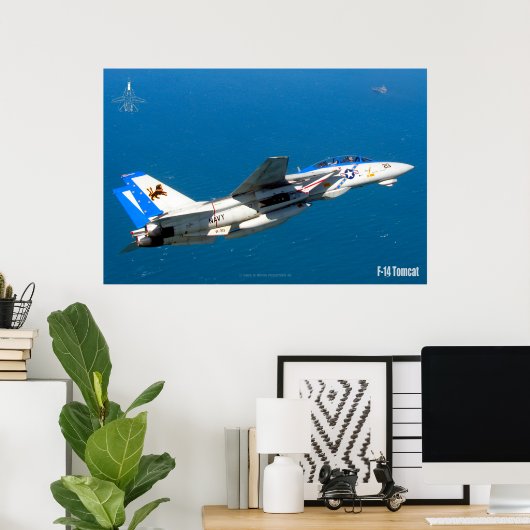 F-14 TOMCAT "OP PATROUILLE" POSTER (Thuiskantoor)