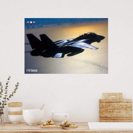 F-14 TOMCAT "OP PATROUILLE" POSTER (Keuken)