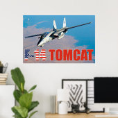 F-14 TOMCAT "OP PATROUILLE" POSTER (Thuiskantoor)