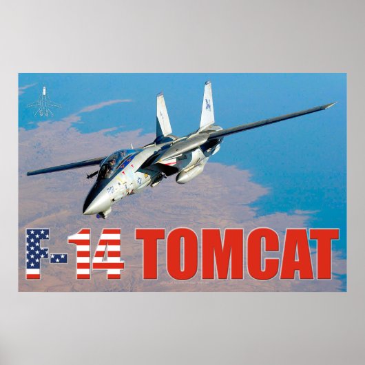 F-14 TOMCAT "OP PATROUILLE" POSTER (Voorkant)