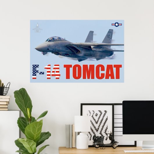 F-14 TOMCAT POSTER (Thuiskantoor)