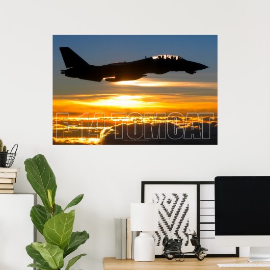F-14 TOMCAT POSTER (Thuiskantoor)