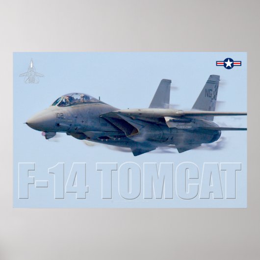 F-14 TOMCAT POSTER (Voorkant)