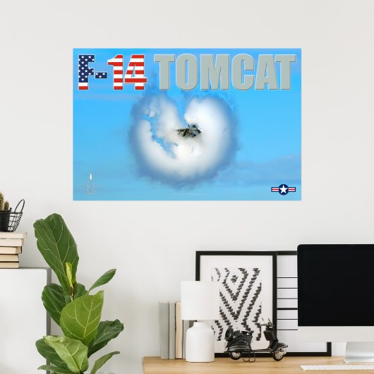 F-14 TOMCAT POSTER (Thuiskantoor)