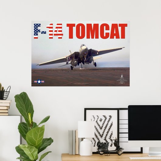 F-14 TOMCAT POSTER (Thuiskantoor)