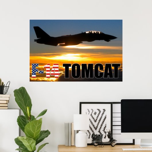 F-14 TOMCAT POSTER (Thuiskantoor)