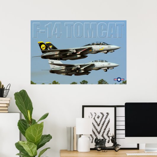 F-14 TOMCAT POSTER (Thuiskantoor)