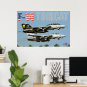 F-14 TOMCAT POSTER (Thuiskantoor)